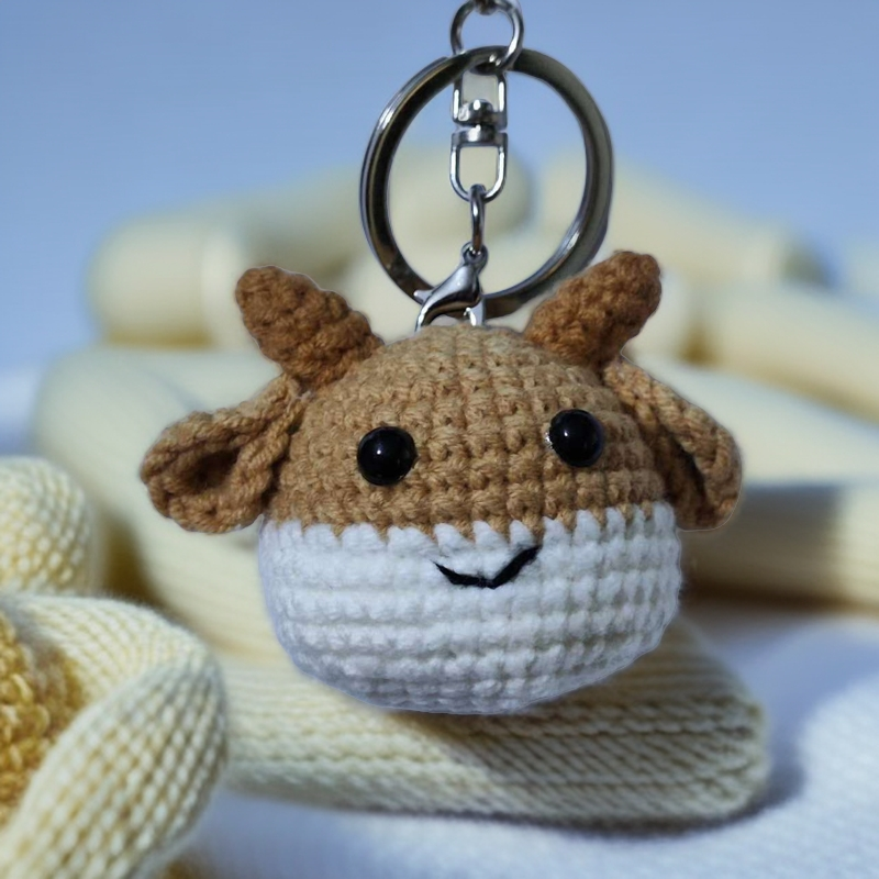 无指妈妈成品手工diy编织毛线萌萌牛永生玩偶书包钥匙扣生日礼物