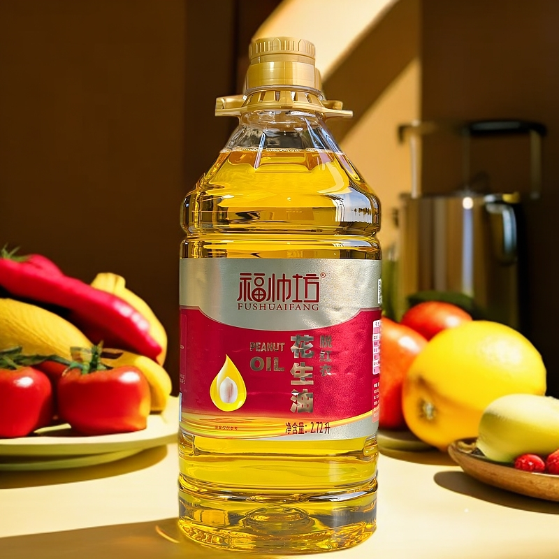 福帅坊脱红衣花生油 2.72升物理压榨花生油