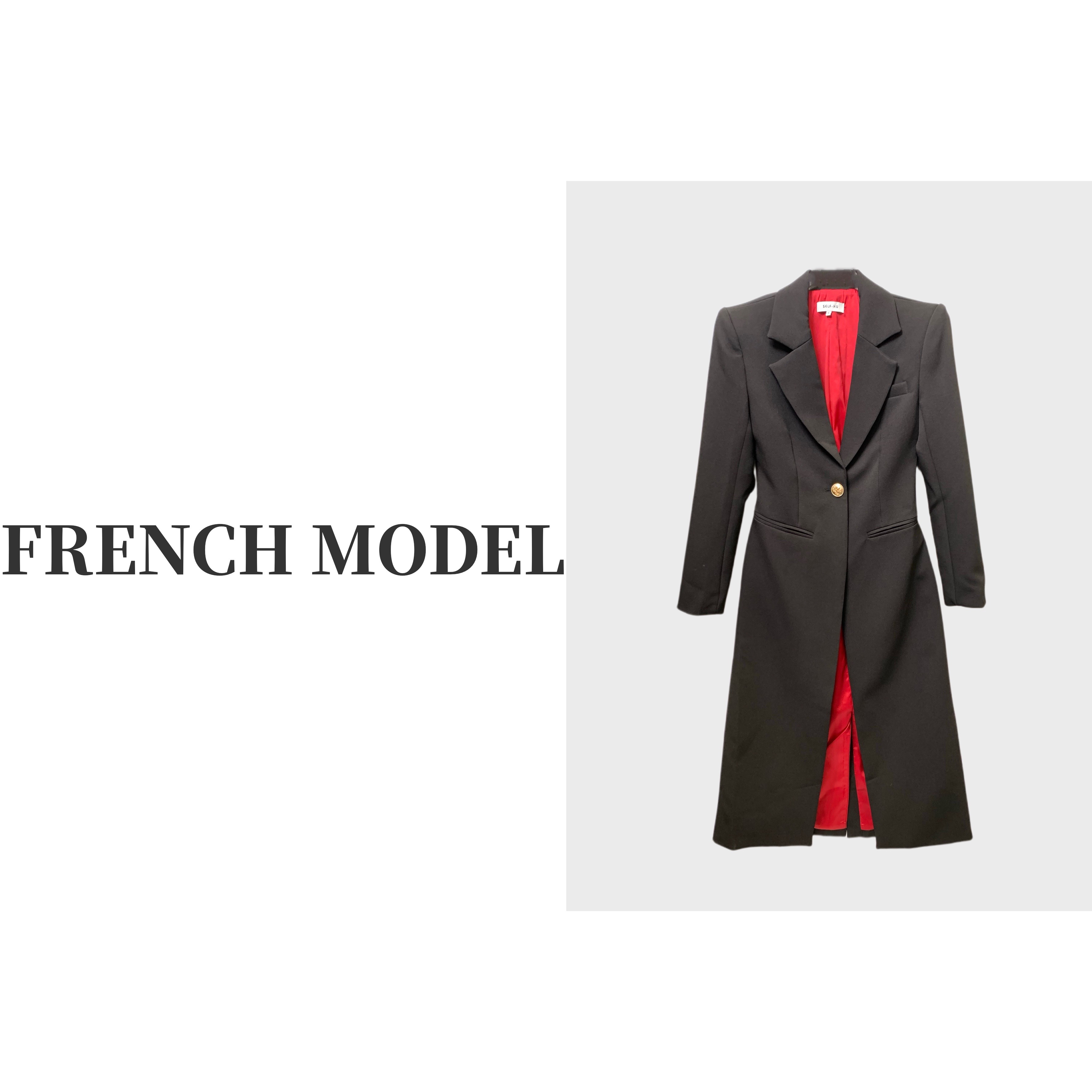 法模FRENCH MODEL .2024秋季长袖时尚西装短裤套装40960242