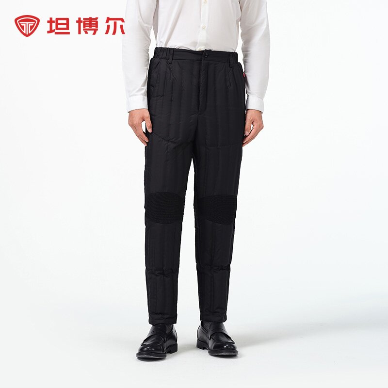 坦博尔男士修身羽绒裤商城同款内穿舒适冬季加厚休闲保暖羽绒裤