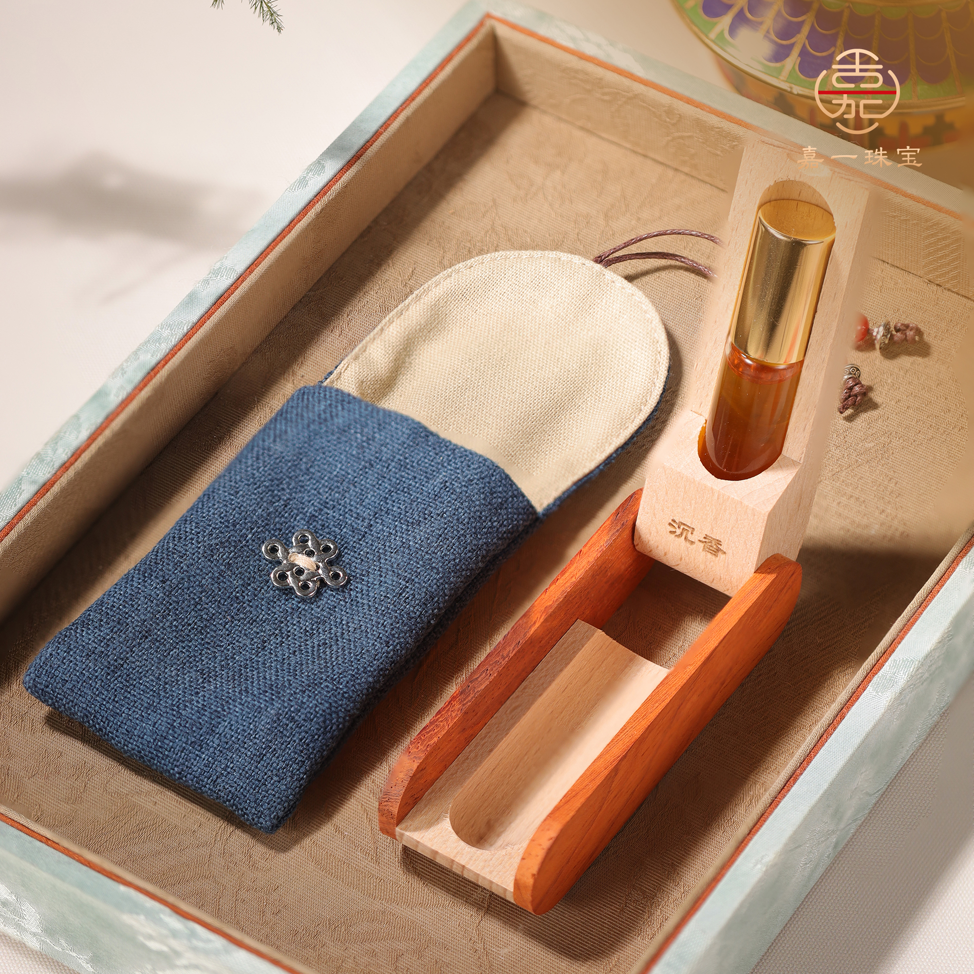 沉香【嘉一珠宝】沉香精油分享款木盒装男女士香薰