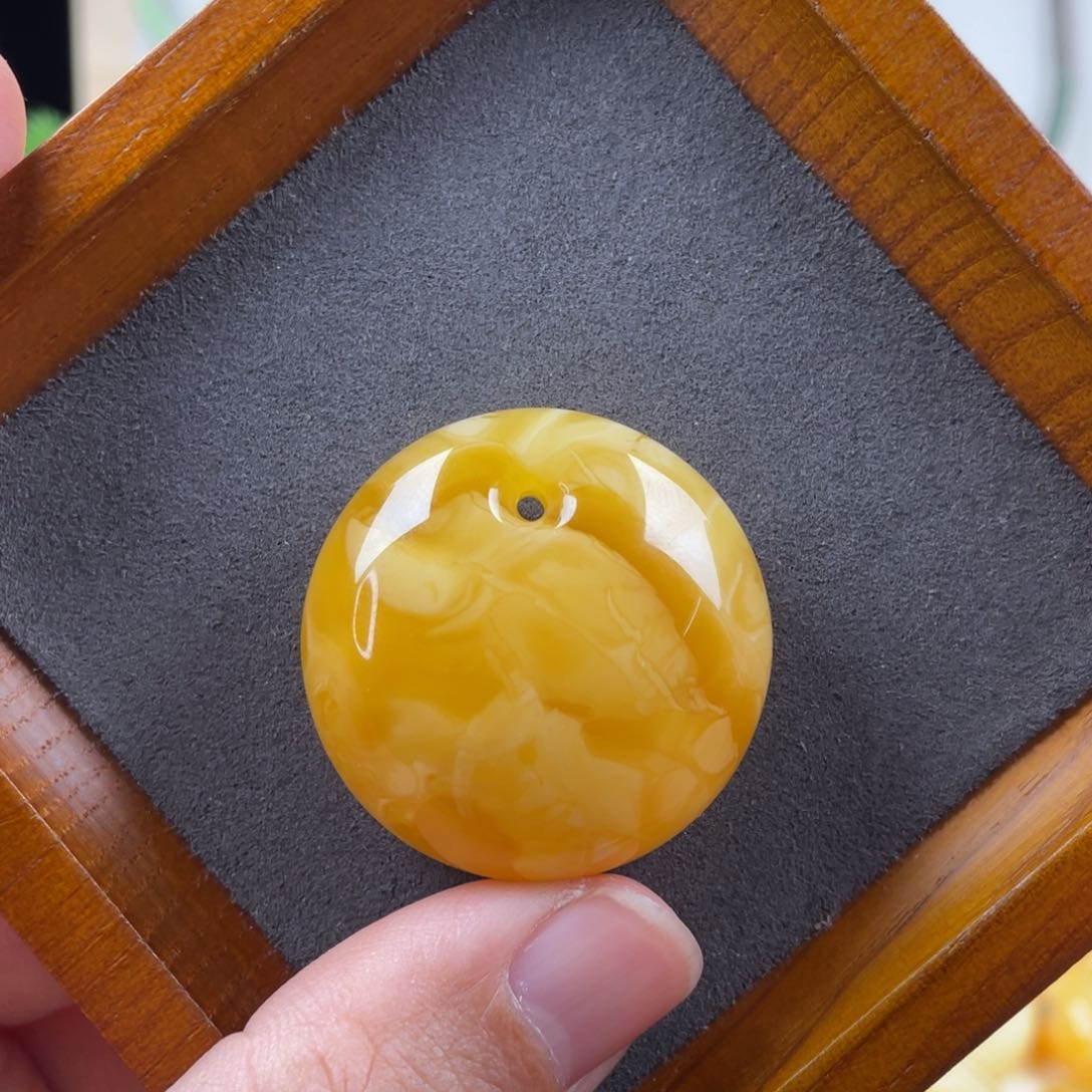 蜜蜡项链未镶嵌蜜蜡吊坠