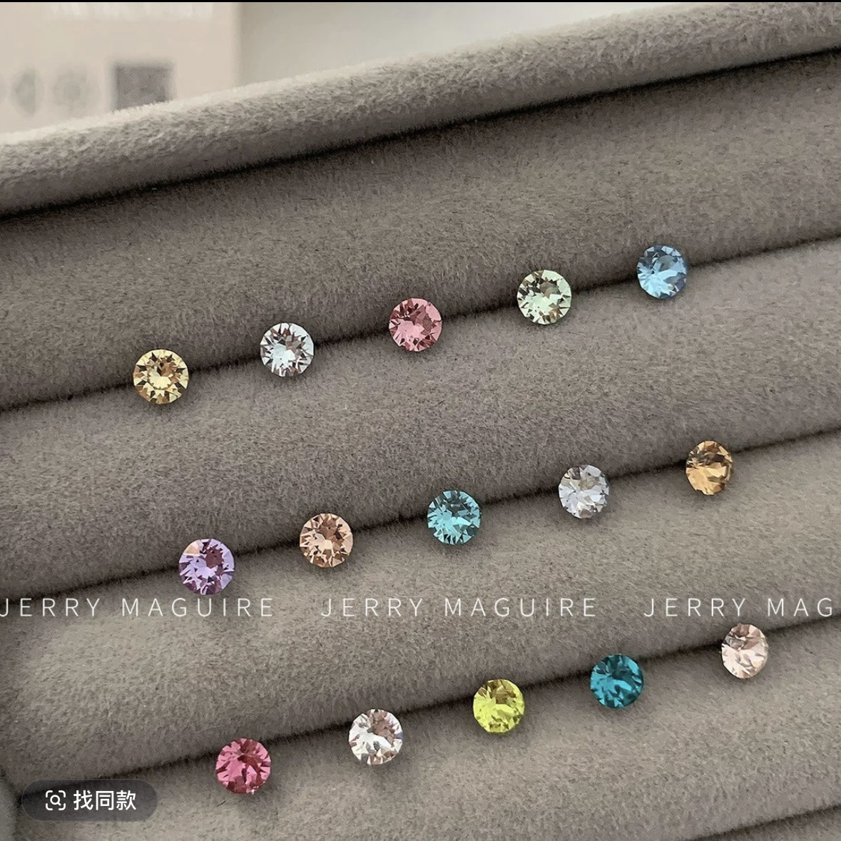 钛钢耳饰 6mm爆闪华子耳钉钛钢彩色搭配不易过敏耳骨钉耳钉