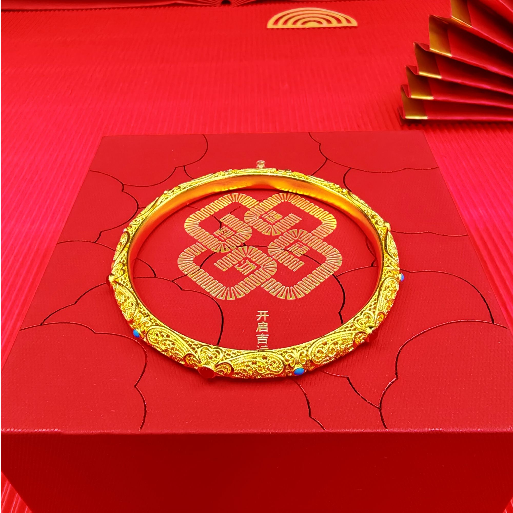 足银手镯 小皇后珐彩手镯