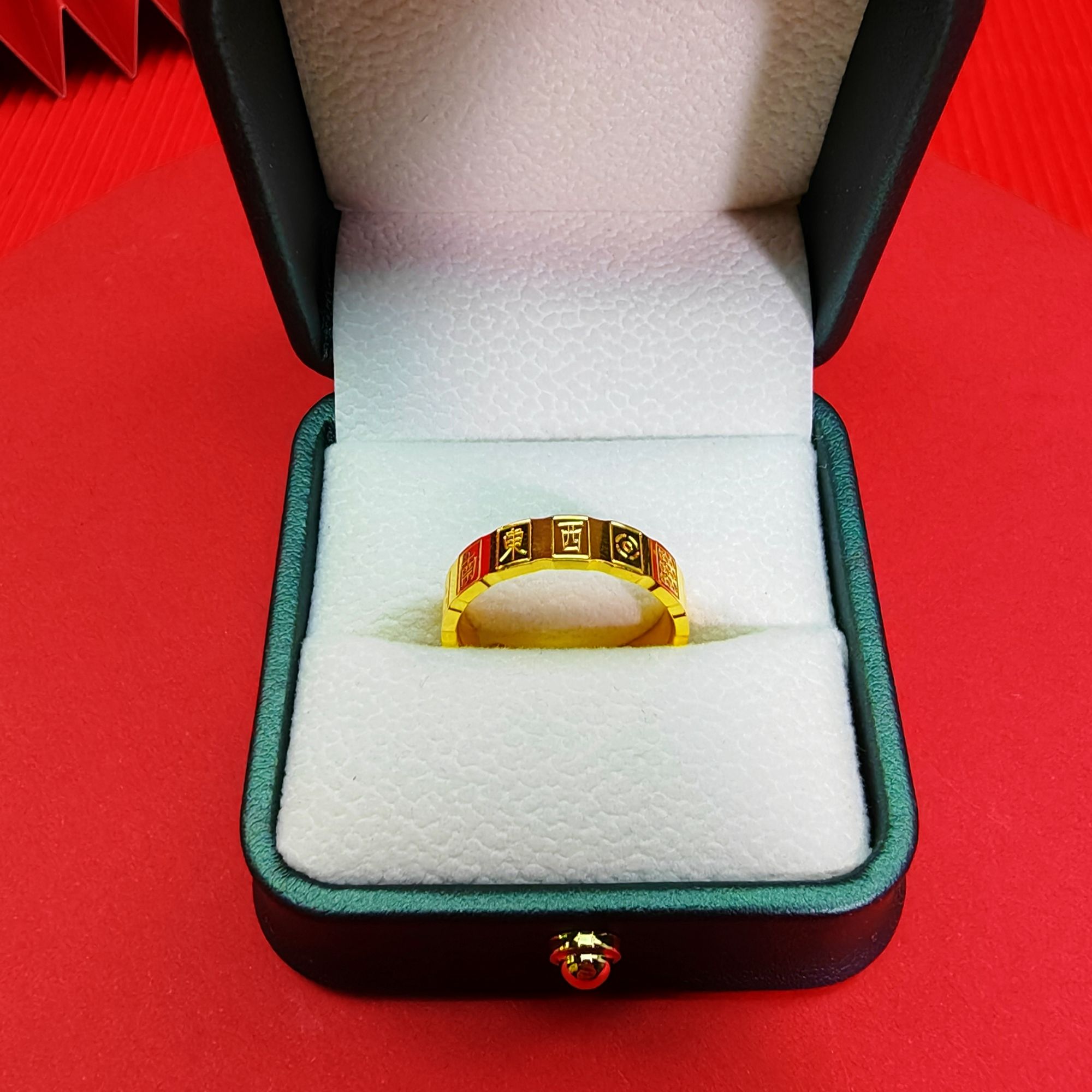 足银戒指 新年款十三幺开口时尚精致气质轻奢风金色精美包金工艺