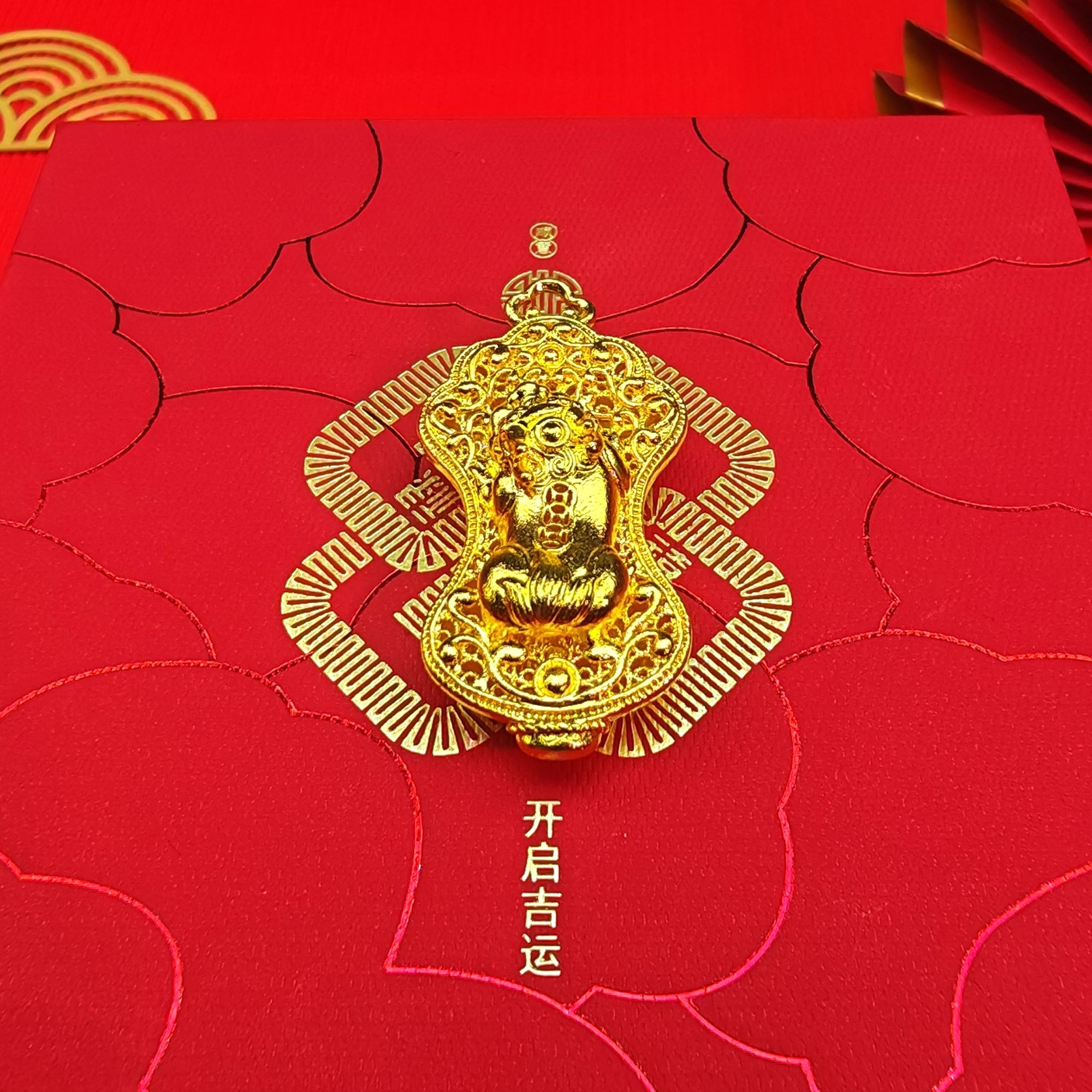 吊坠足银 【特惠商品】百财貔貅吊坠时尚国潮风项坠精美包金工艺