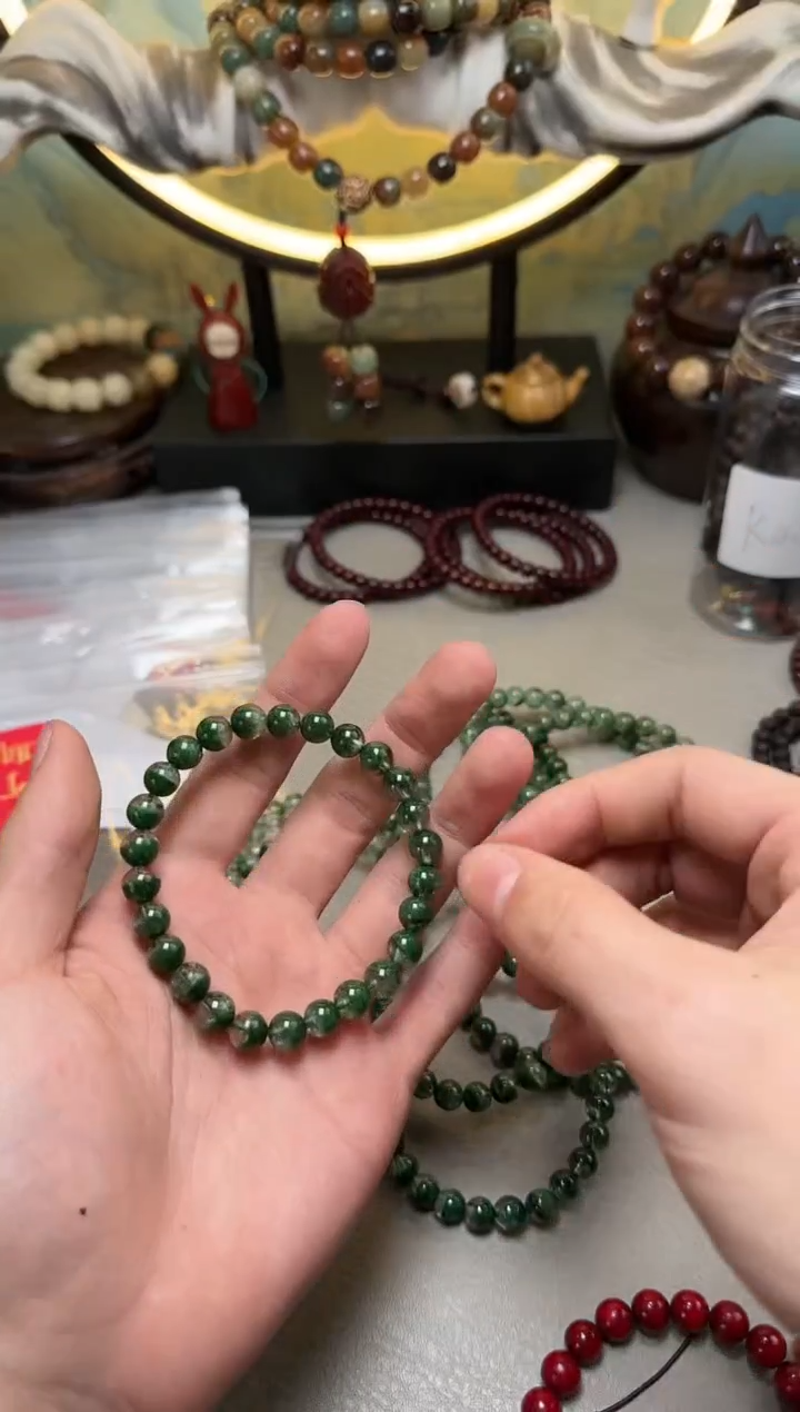 【闪购商品】菩提根/象牙果吊坠E204 绿幽灵聚宝盆