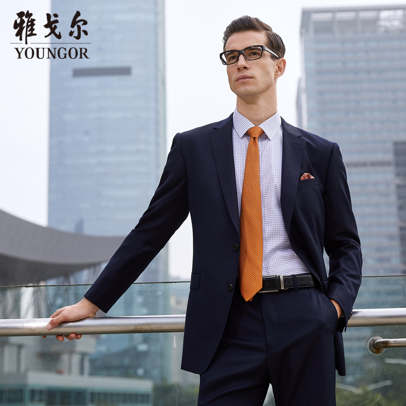 【100绵羊毛】雅戈尔秋季新款西服上衣男商务休闲外套男