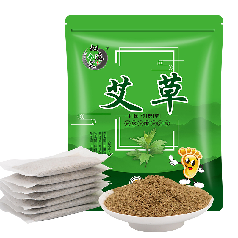 艾草艾叶红花泡脚足浴包男女士生姜草本益母草百草粉气寒去非濕去
