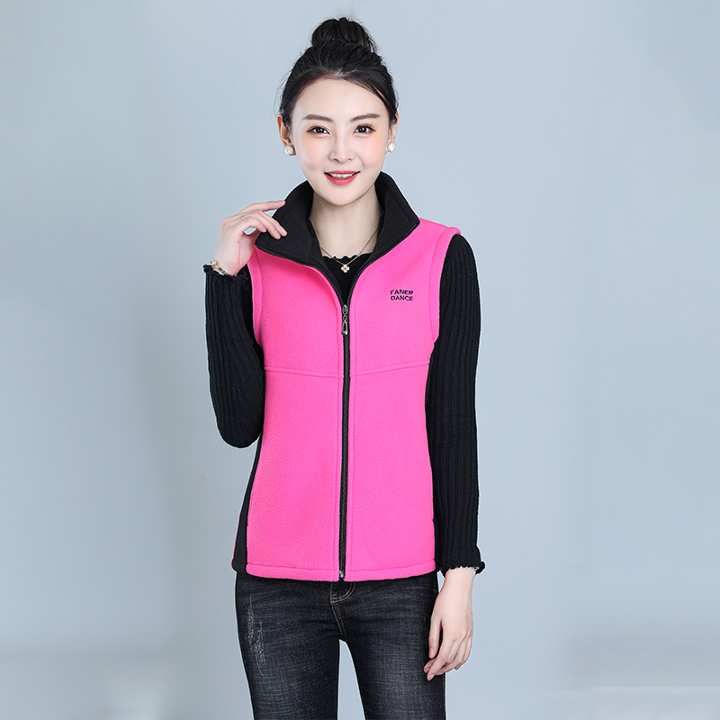 新款秋冬季摇粒绒马甲舞蹈服广场舞服S2522
