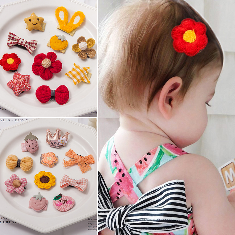 婴儿胎发夹汗毛夹儿童胎毛夹宝宝不伤发发卡女童头饰幼儿夹子发饰