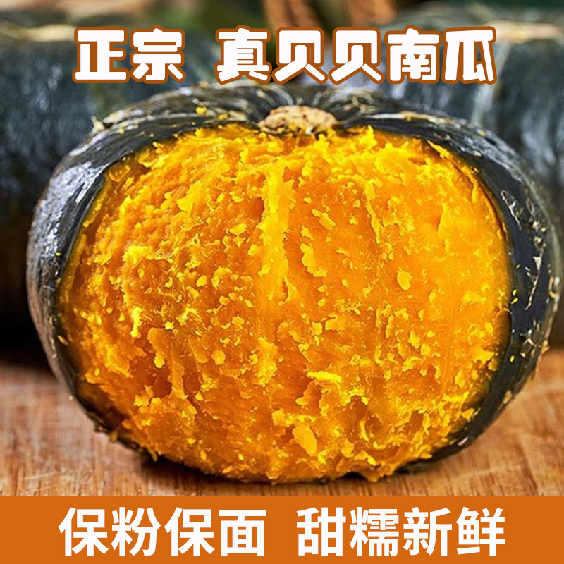 山东潍坊正宗贝贝南瓜粉糯香甜板栗味现摘现发迷你小南瓜4.5斤