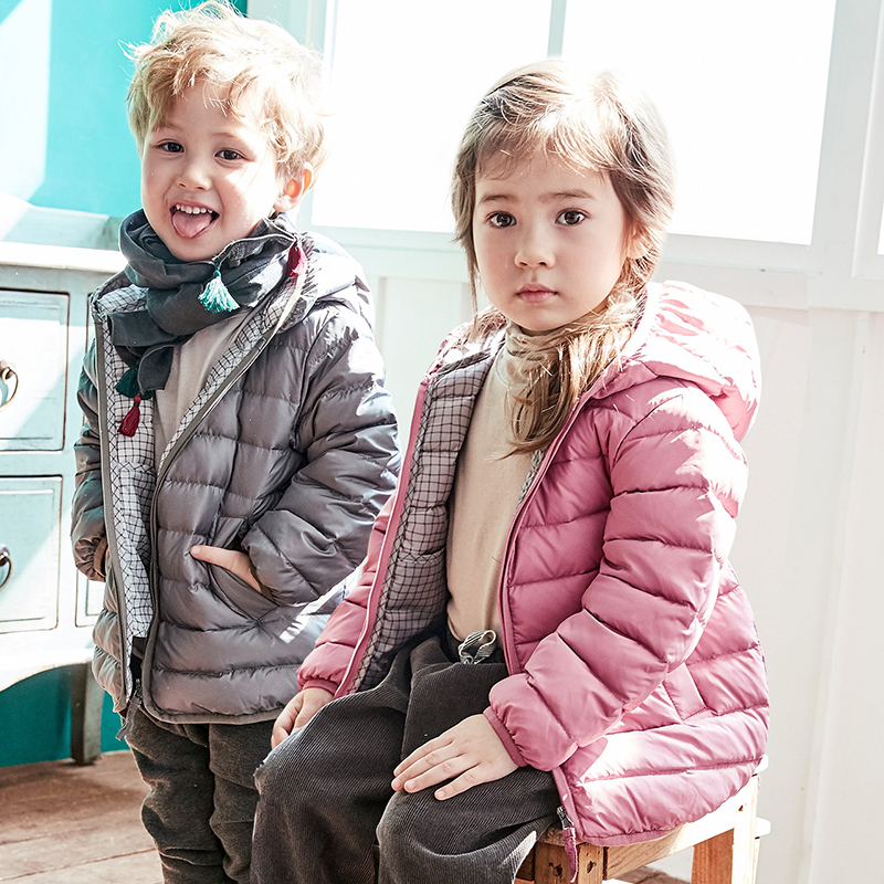 【18655】儿童羽绒服轻薄款小中大男童装女童羽绒服宝宝秋羽绒