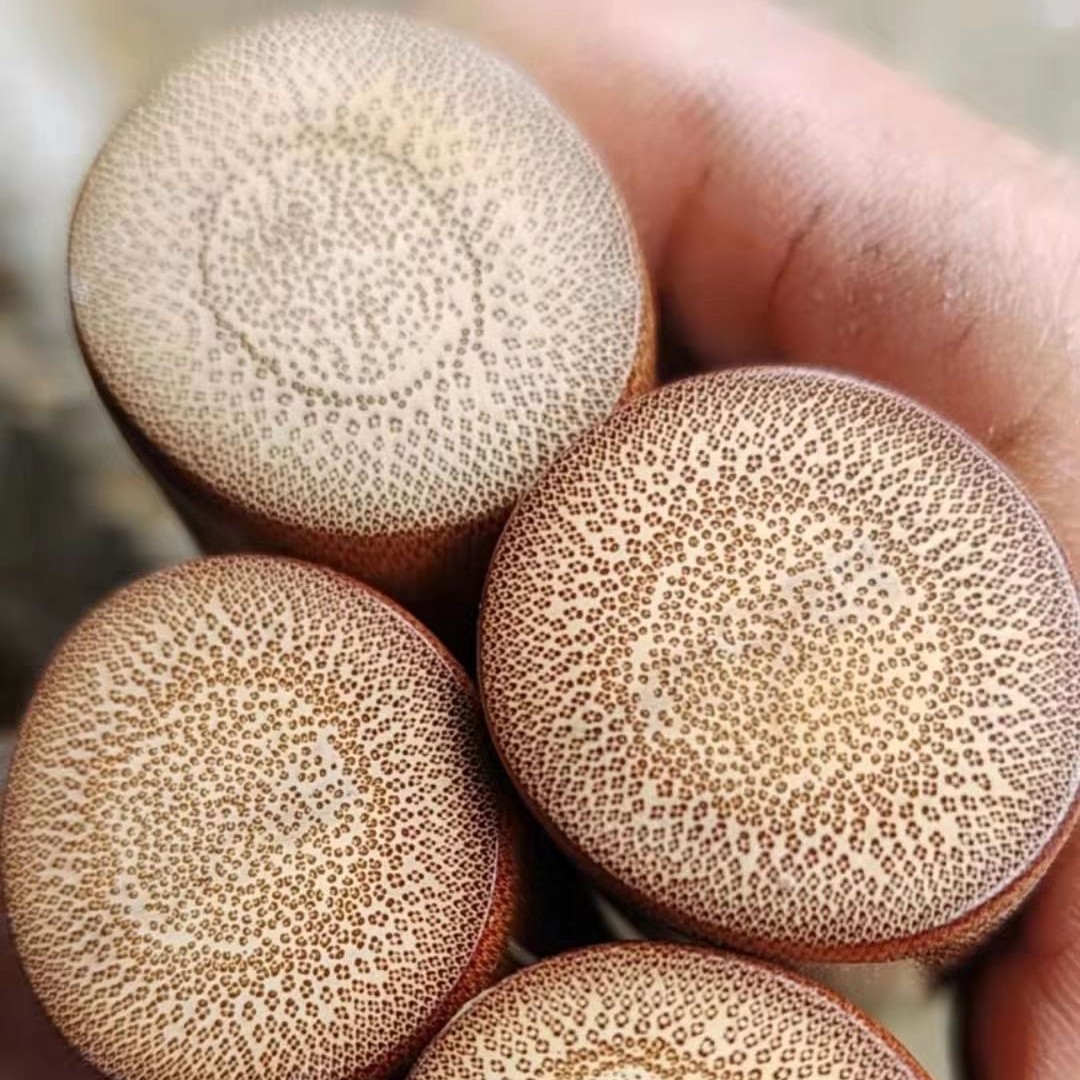 文玩实心竹精品把玩礼包加厚展示原创