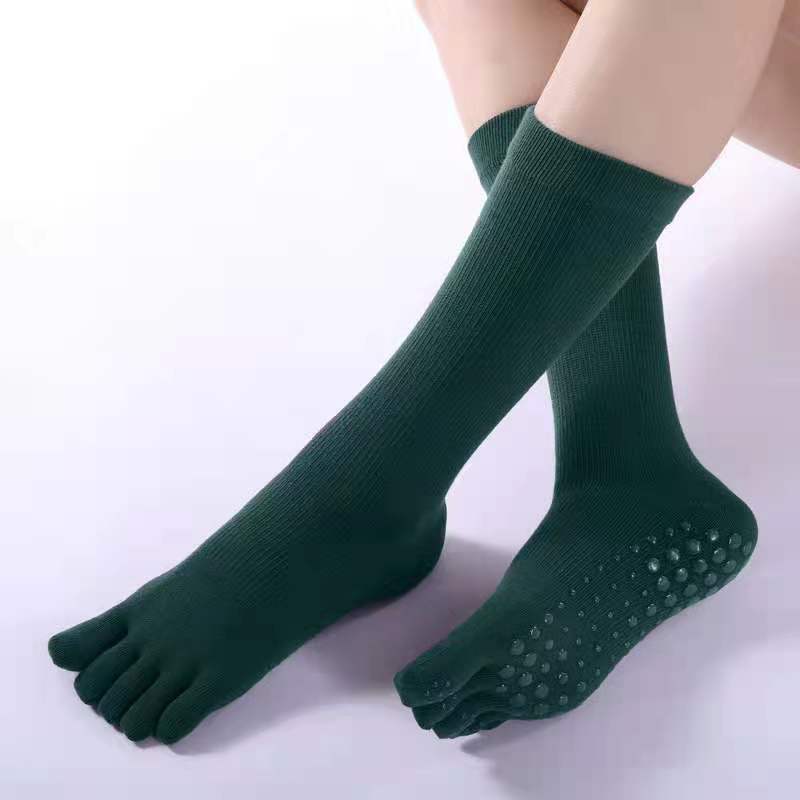 【杨老师优选】新款秋冬中筒橡筋微压五指袜女运动瑜伽袜