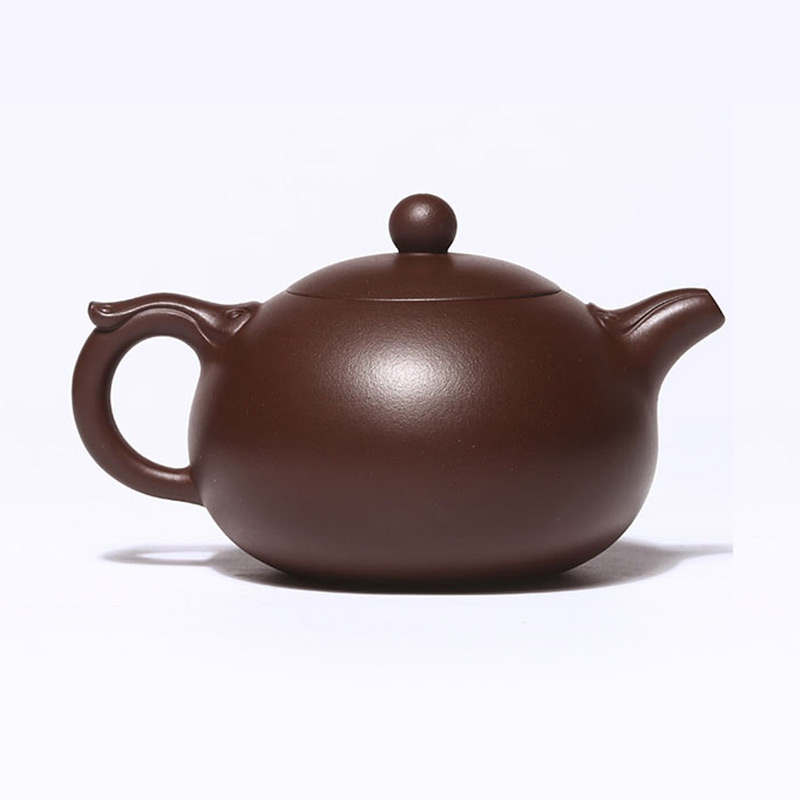 壶永年紫泥如意西施纯手工茶具套装礼盒装全手工家用紫砂壶茶壶