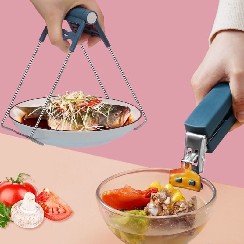 防烫夹取碗器两件套告别用抹布端菜