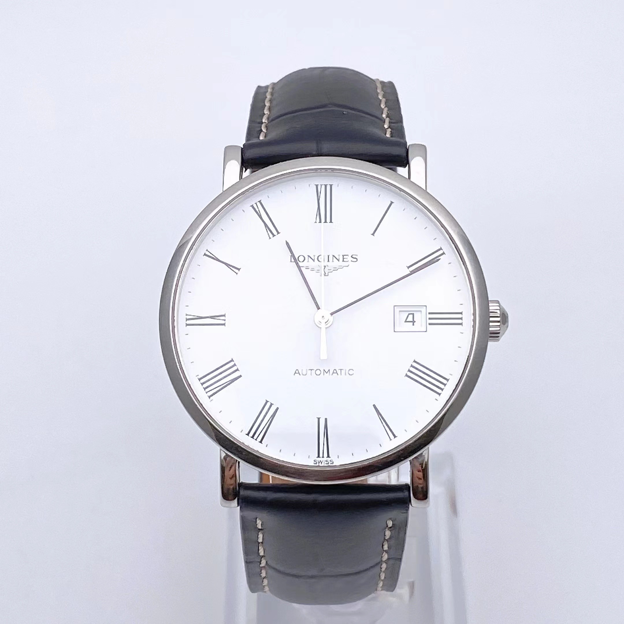 95新 Longines/浪琴 博雅系列910男士全自动机械名表/39mm