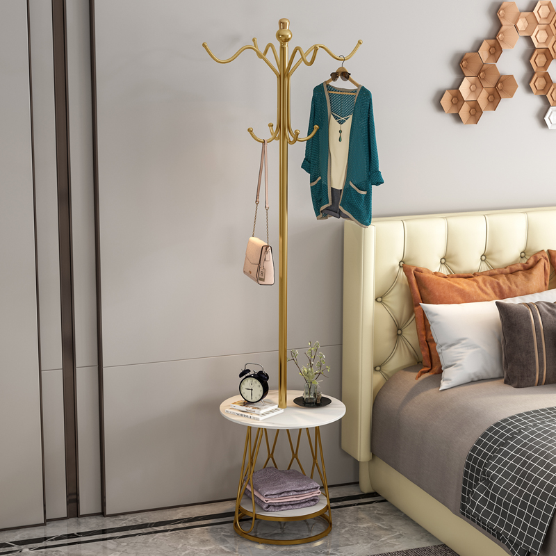 铁博士简约挂衣架卧室衣帽架现代轻奢置物架家用网红北欧挂包架