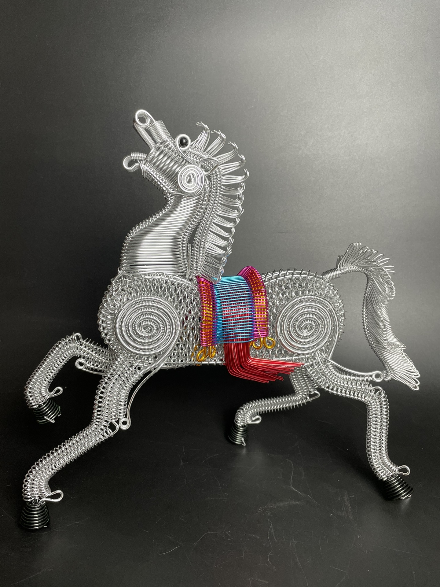 手工编织生肖马 创意摆件