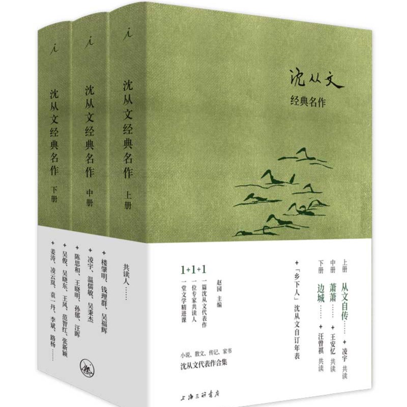 理想国沈从文经典名作：从文自传·萧萧·边城（全3册）（精装）