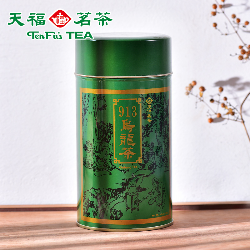 天福茗茶 台湾天仁原装仁913乌龙茶茶叶台湾高山茶乌龙茶150G罐装
