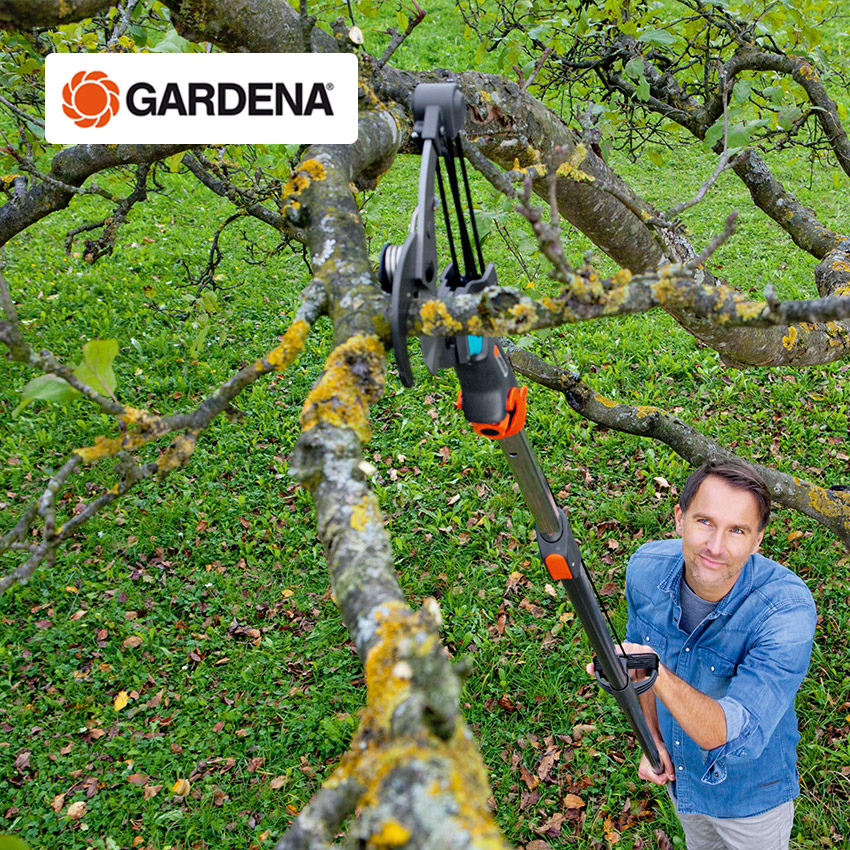 德国进口嘉丁拿GARDENA 园林树木高空剪 可伸缩花园艺粗枝高枝剪
