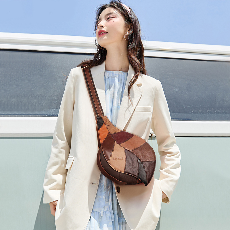 【匠心手作】优雅姐姐专属牛皮斜挎包秋冬高级感百搭真皮多功能腰包