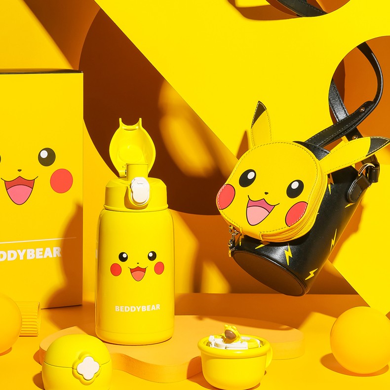 【皮卡丘系列】大容量皮卡丘联名款儿童男女宝保温杯宝宝双层温度