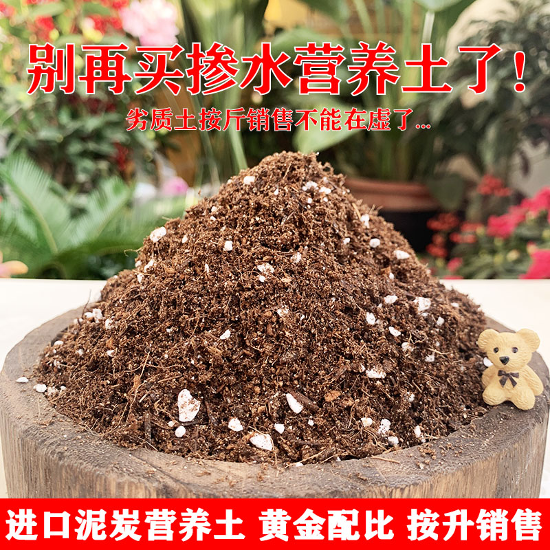 进口泥炭养花营养土盆栽花卉种植专用绿萝月季多肉通用型大包花土