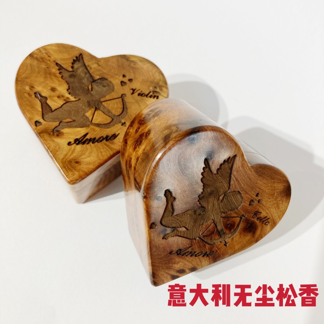 原装进口意大利B&C手工提琴松香无尘桃心款