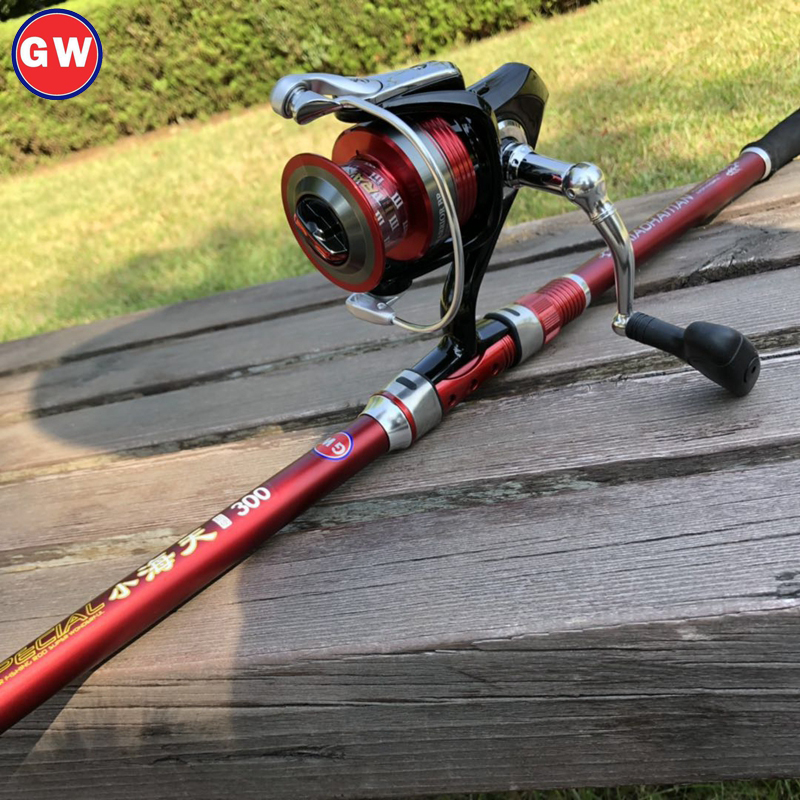 GW/光威海竿海杆抛竿自带地插超硬调远投海杆套装全套海竿套装