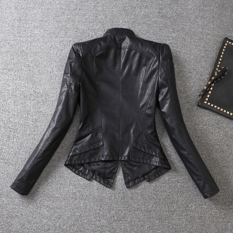 修身显瘦机车皮衣女秋冬2025新款韩版百搭皮外套长袖短款皮夹克潮