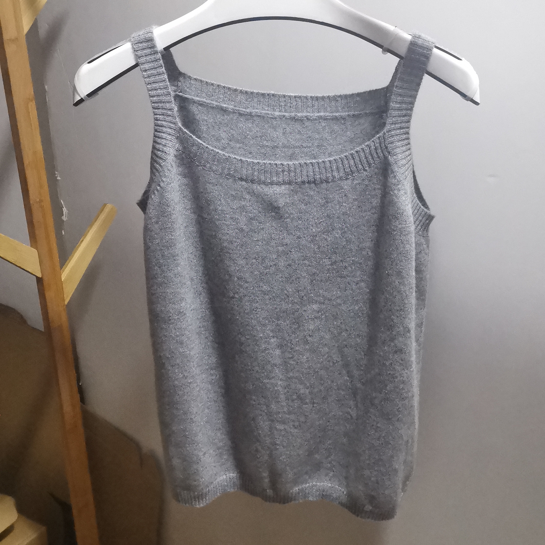 鄂尔多斯市羊绒原产地纯羊绒吊带背心针织百搭内搭打底夏季无袖