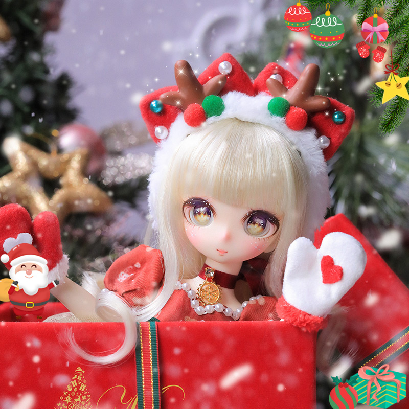 现货BJD娃娃QQ球球SD6分26cm正版 圣诞礼物  yosd人偶个性化定制