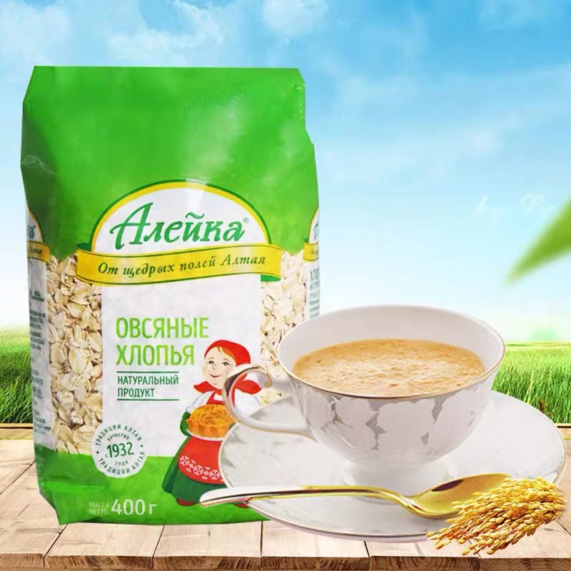 俄罗斯进口艾力克麦片400克 纯麦片粗粮