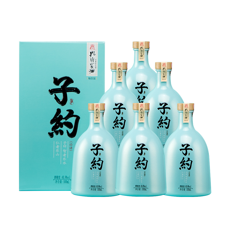 孔府家子约畅饮版 山东特产 浓香型优级白酒 酒厂直发40.8度500ml