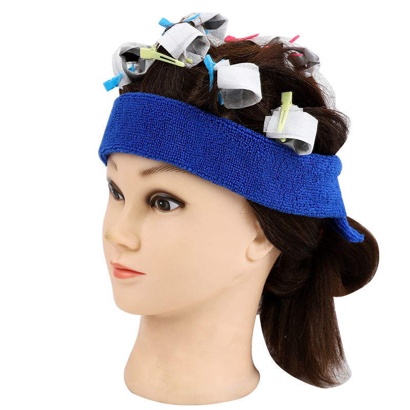 美发店使用透明包头毛巾束发巾发带（颜色随机发）透气家用头带通用