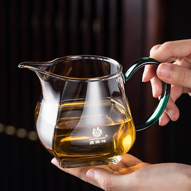 鑫凤祥玻璃公道杯四方公杯玻璃茶海功夫茶具