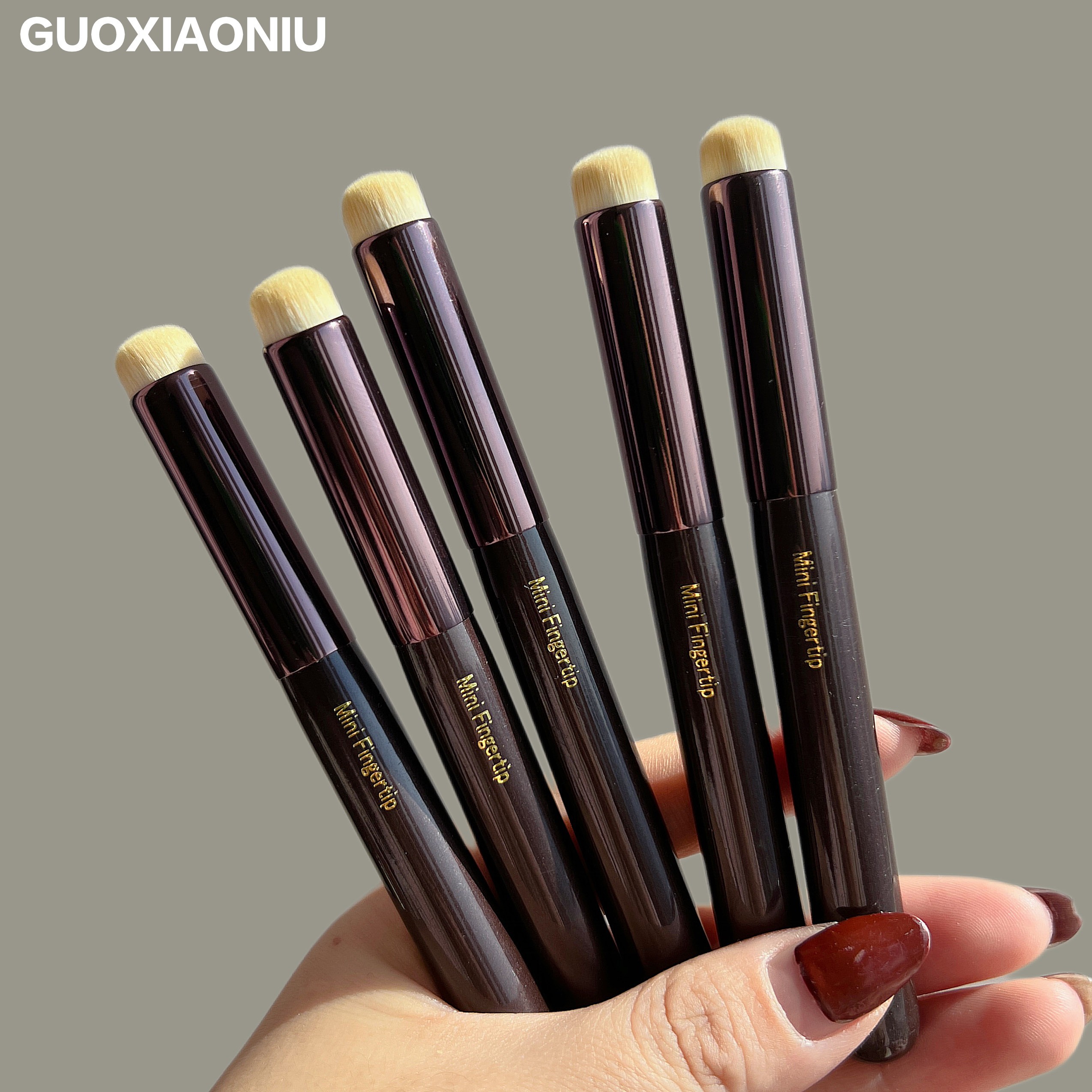 美妆博主推荐迷你多功能遮瑕刷唇刷唇部晕染刷口红雾面便携软毛