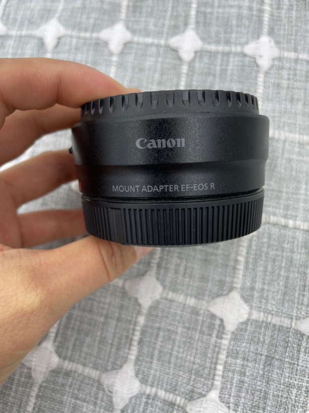 95新 Canon/佳能 佳能EOSR白色摄影转接环原厂黑色