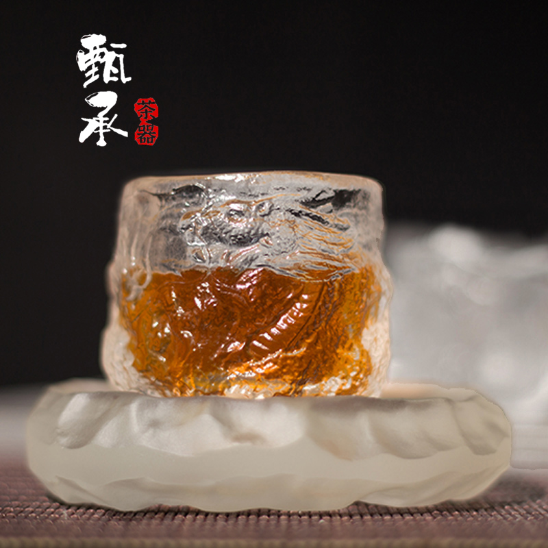 【祥龙杯80ml】古法烧制全手工 冰冻烧琉璃 茶器工夫茶杯茶具酒杯
