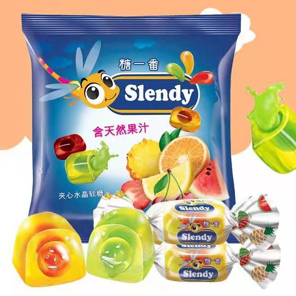 俄罗斯进口糖一番什锦水果味夹心软糖500g包邮什锦糖