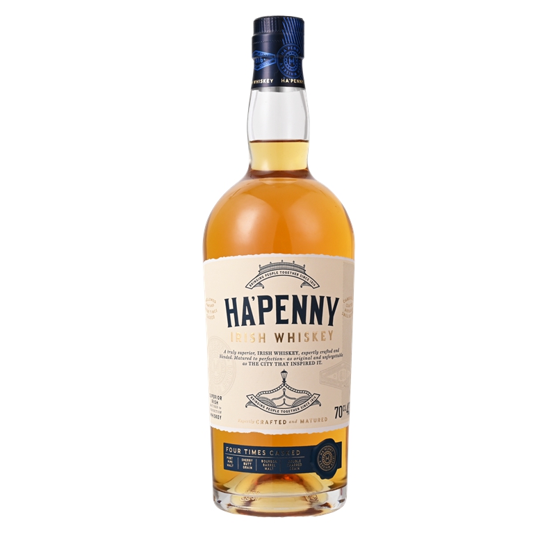 海佩利四木桶威士忌700ml 爱尔兰原装进口