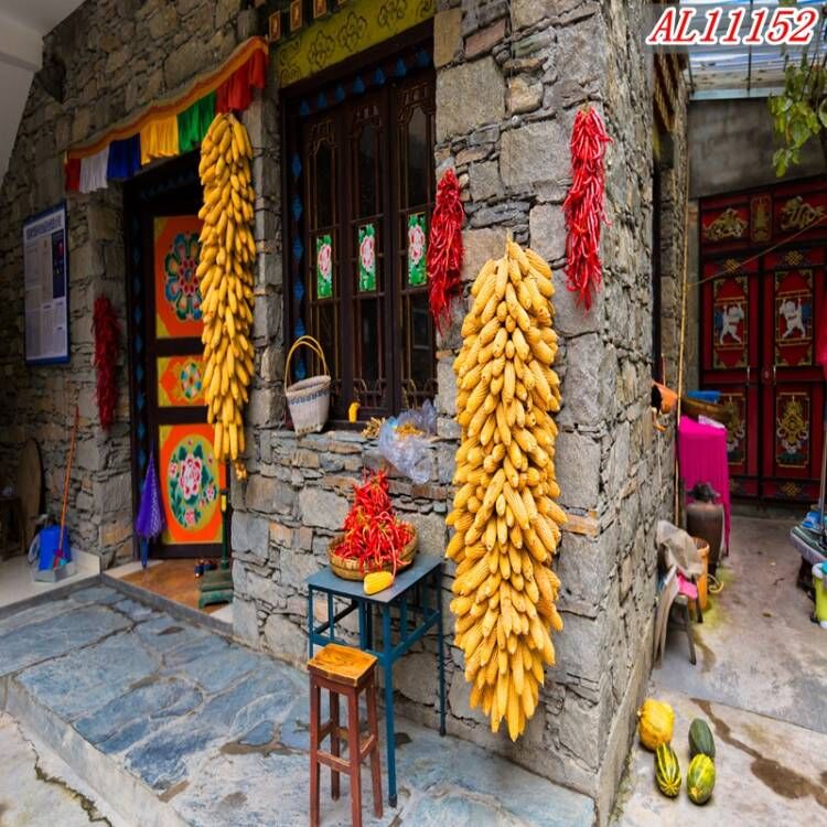 【网红推荐】网红主播背景墙布直播背景布农村直播间立体窑洞土