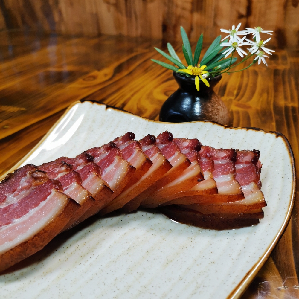特产腊肉【偏瘦】严选农村使用柴火烟熏500g起拍真空包装腊五花