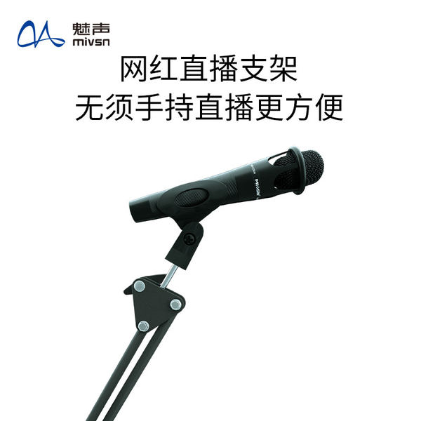 魅声网红专业K歌录音设备通用麦克风悬臂话筒支架
