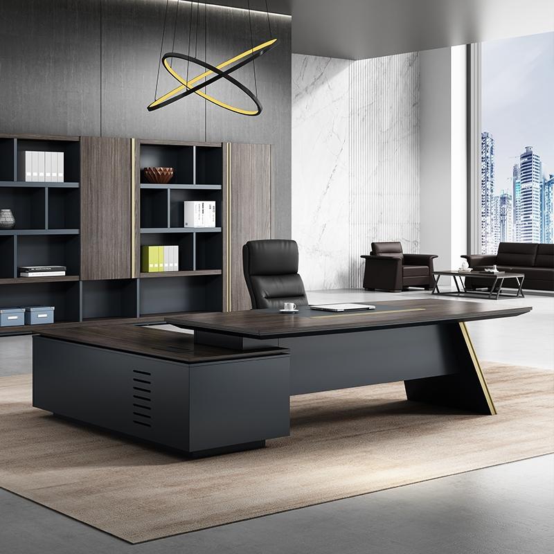 翊叒老板桌总裁桌简约现代办公桌总经理办公室大班台