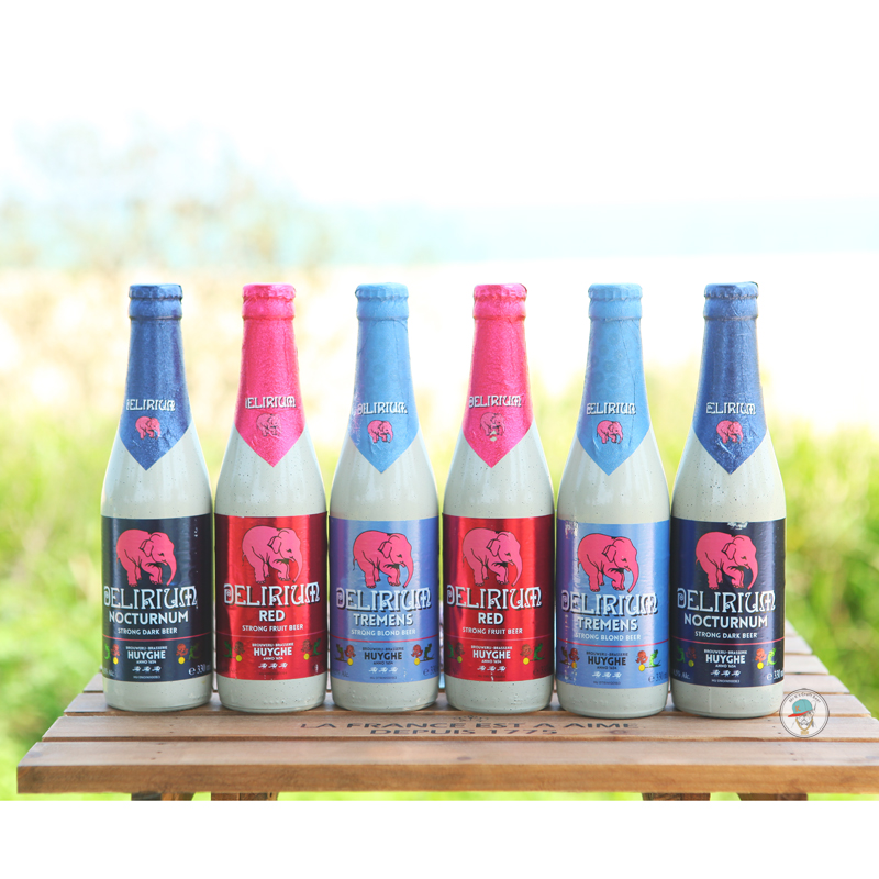 粉象啤酒比利时进口深/浅/樱桃粉象果味瓶精酿啤酒330ml*5瓶体验
