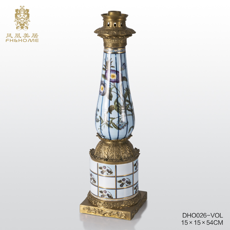 FH&HOME/凤凰美居欧式奢华复古手工蜡烛台摆件田园风创意家居烛台